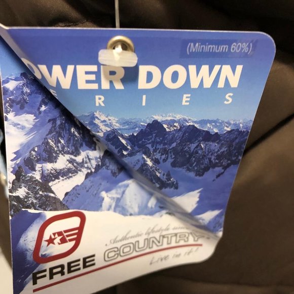 NWT Free Country Down Winter Snow Ski Bomber Vest Size M - Picture 2 of 8